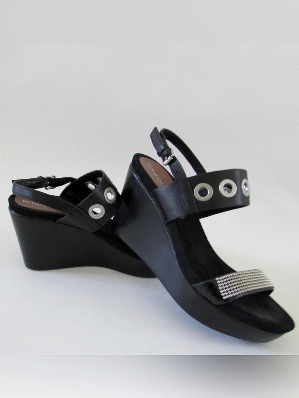 Donald J. Pliner Jerri Black Wedge Sandals